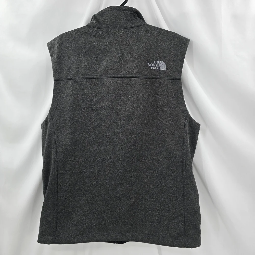 The North Face Windwall Fleece Vest Men's L Heather Gray Ports America Logo Poly